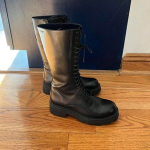 Vagabond Cosmo Black Combat Boots